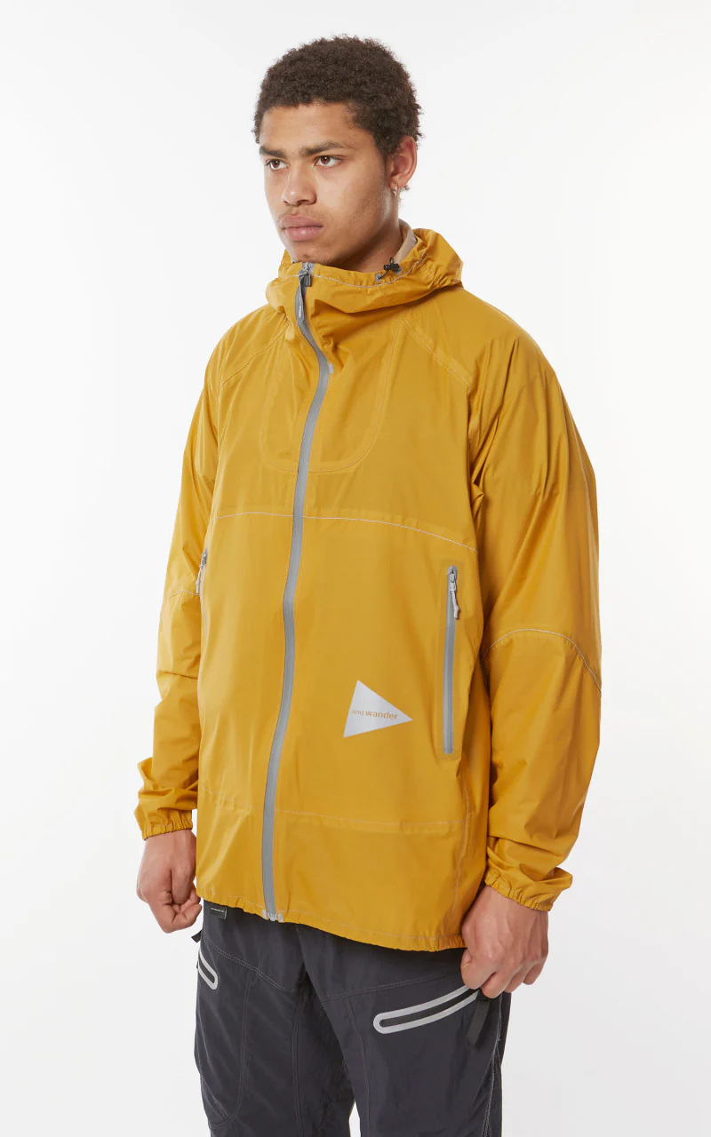 and wander 3L UL Rain Jacket Yellow - Image 12