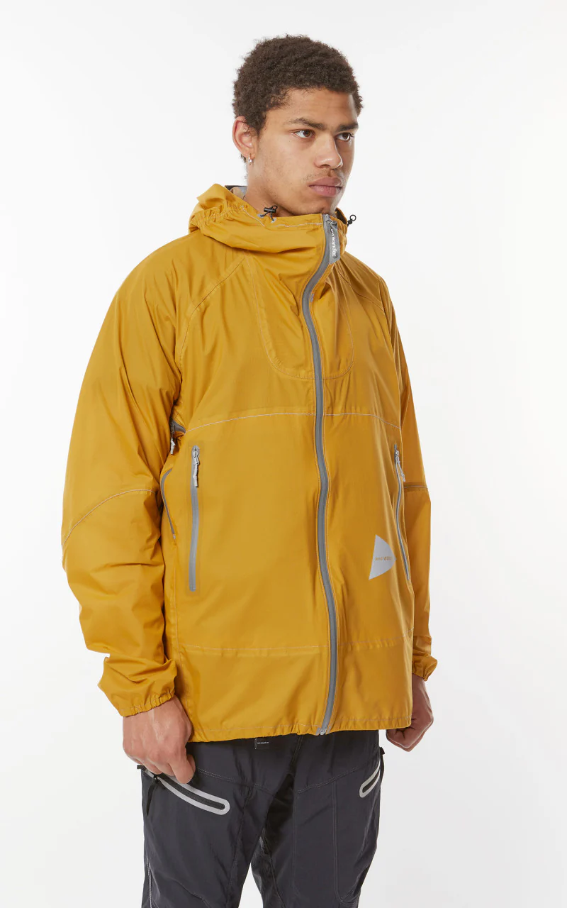and wander 3L UL Rain Jacket Yellow - Image 13