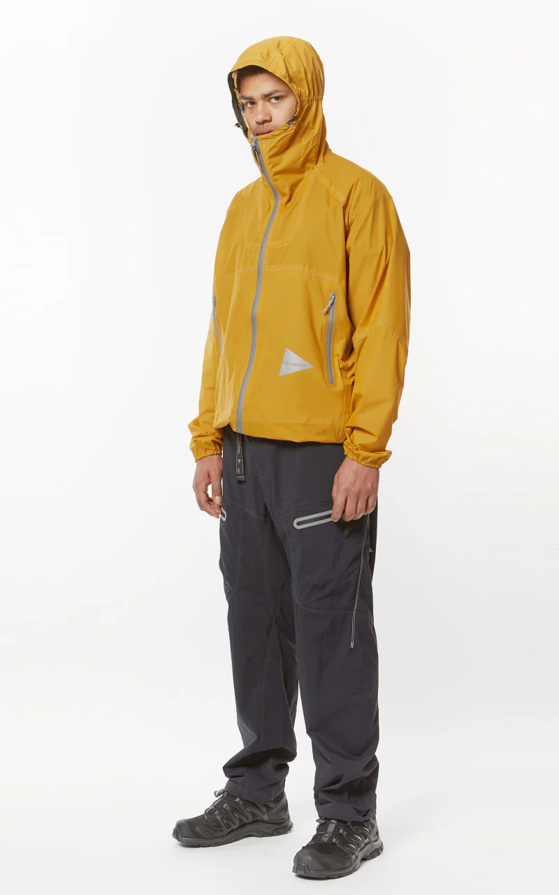 and wander 3L UL Rain Jacket Yellow - Image 6