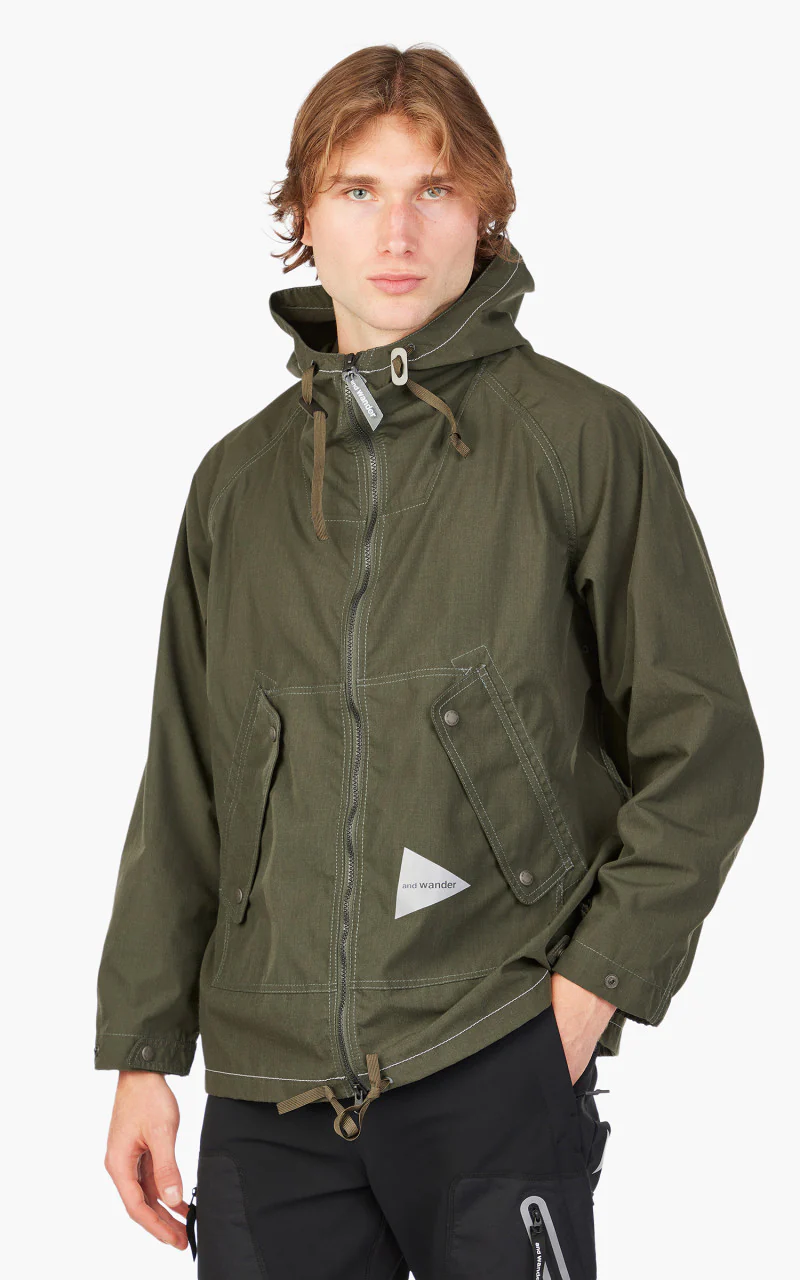 and wander Kevlar Hoodie Jacket Green - Image 4
