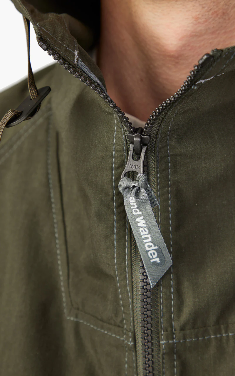 and wander Kevlar Hoodie Jacket Green - Image 6