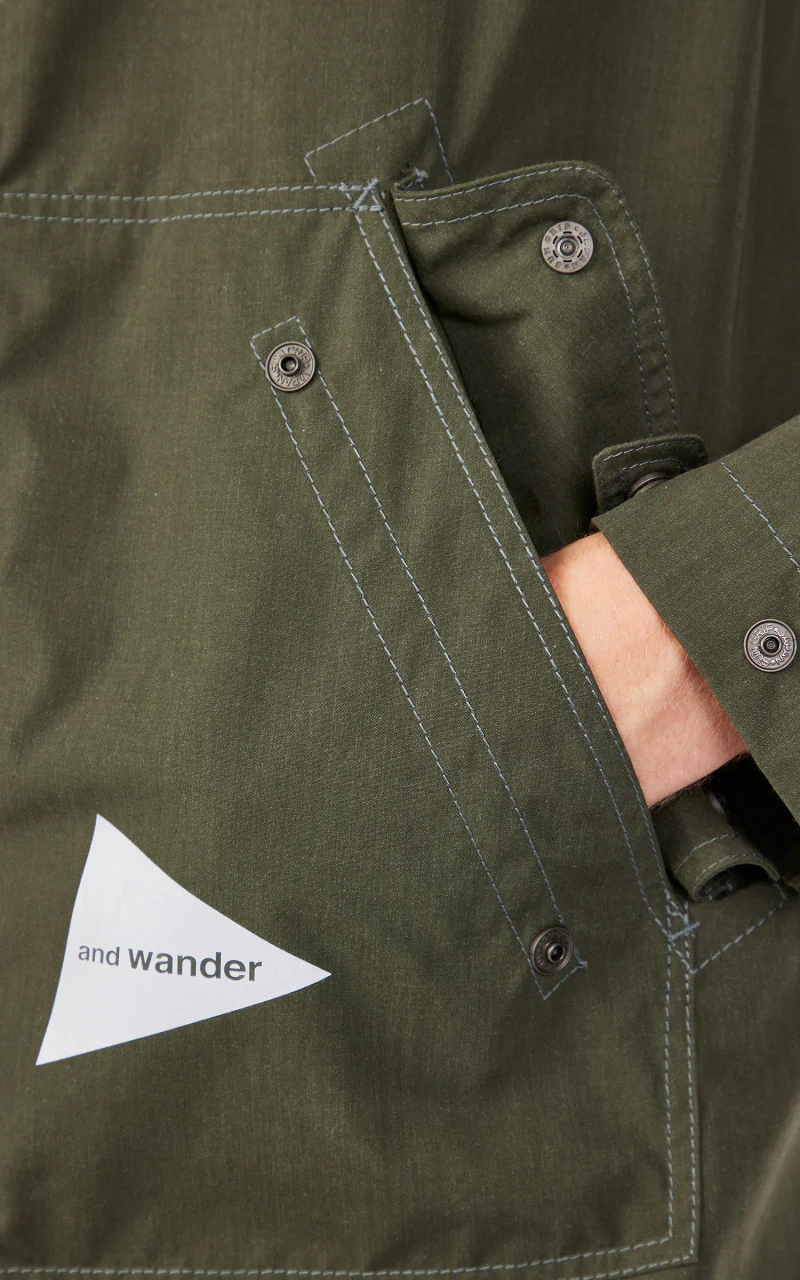 and wander Kevlar Hoodie Jacket Green - Image 8
