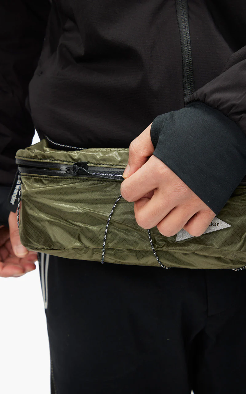 and wander Sil Waist Bag Khaki - Image 3