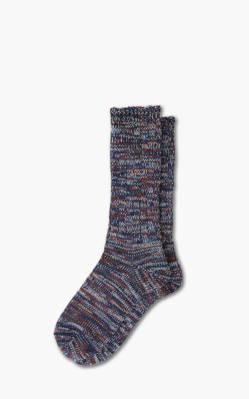 Anonymous Ism Socks 5 Color Mix Crew Navy - Image 2