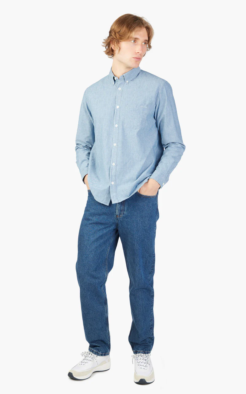 A.P.C. Chemise Edouard Shirt Blue - Image 2