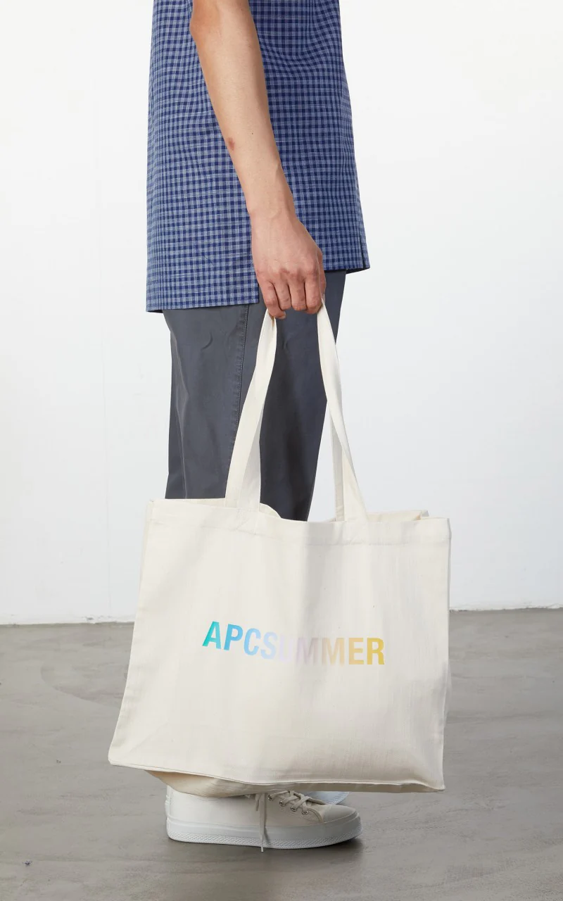 A.P.C. Diane Shopping Bag Summer Denim Natural - Image 2