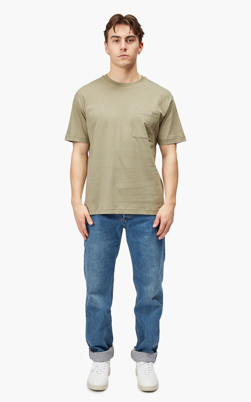 A.P.C. Dimitri T-Shirt Pale Khaki - Image 2