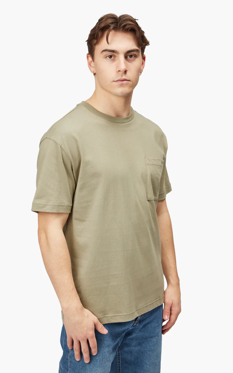 A.P.C. Dimitri T-Shirt Pale Khaki - Image 5