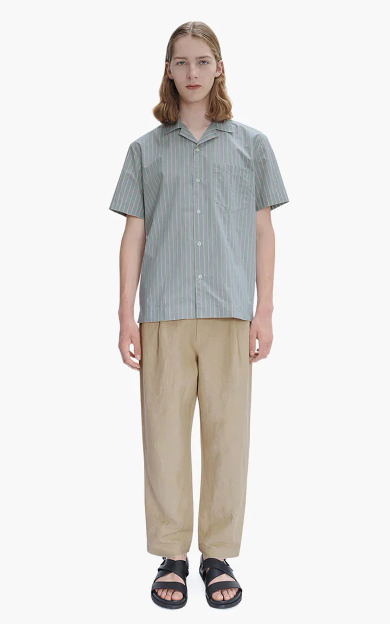 A.P.C. Edd Short-Sleeve Shirt Pale Green - Image 2