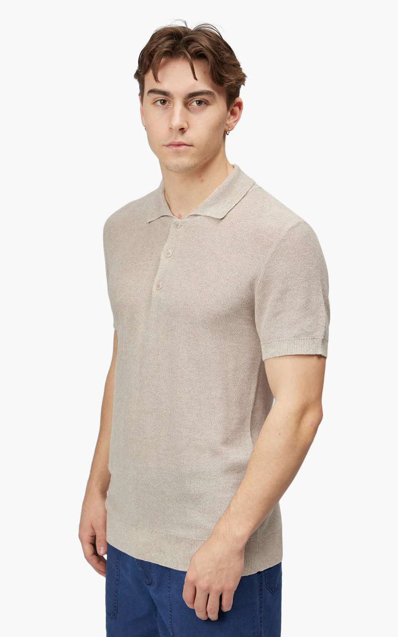 A.P.C. Fred Polo Shirt Beige - Image 3