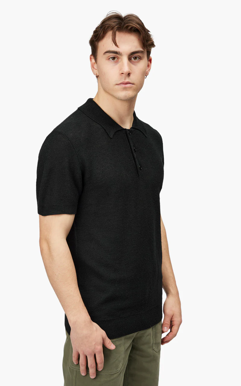 A.P.C. Fred Polo Shirt Black - Image 5
