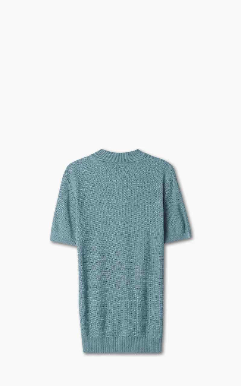 A.P.C. Fred Polo Shirt Greyish Blue - Image 7