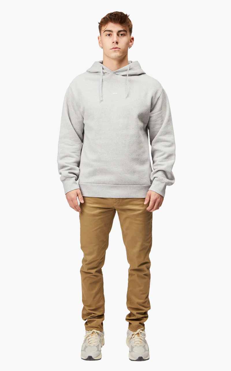 A.P.C. Hoodie Larry Heather Grey - Image 2