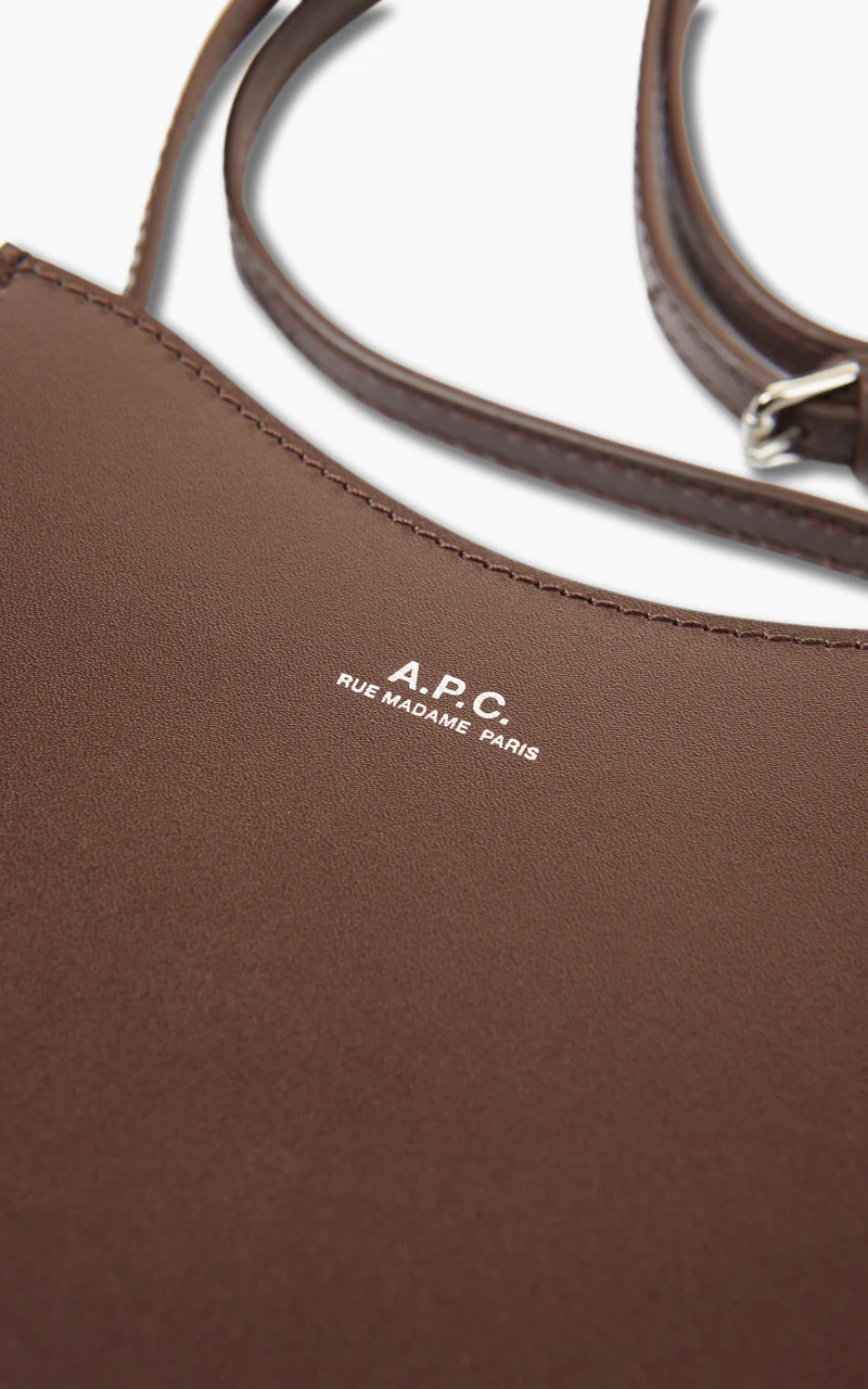 A.P.C. Jamie Neck Pouch Brown - Image 2