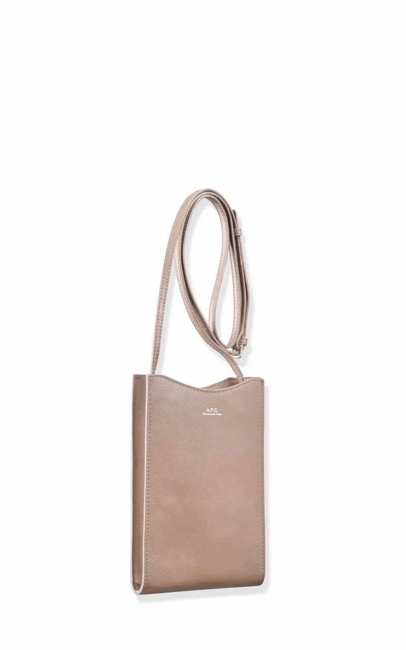 A.P.C. Jamie Neck Pouch Greige - Image 2