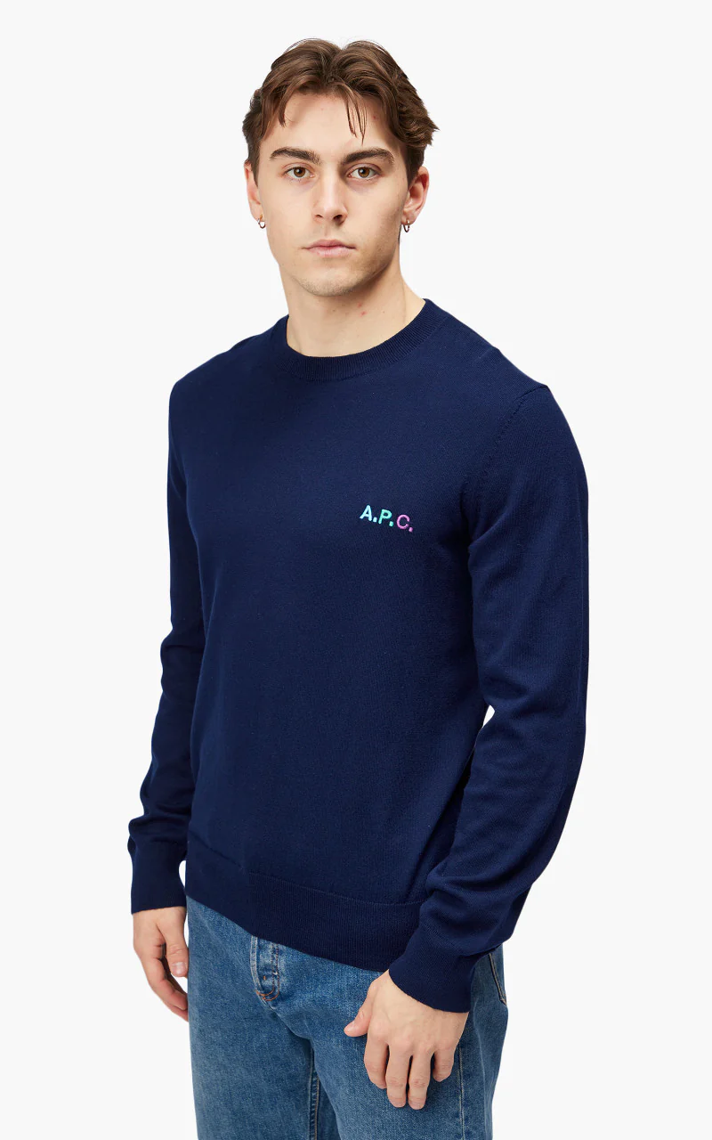 A.P.C. Marvin Pullover Dark Navy - Image 3