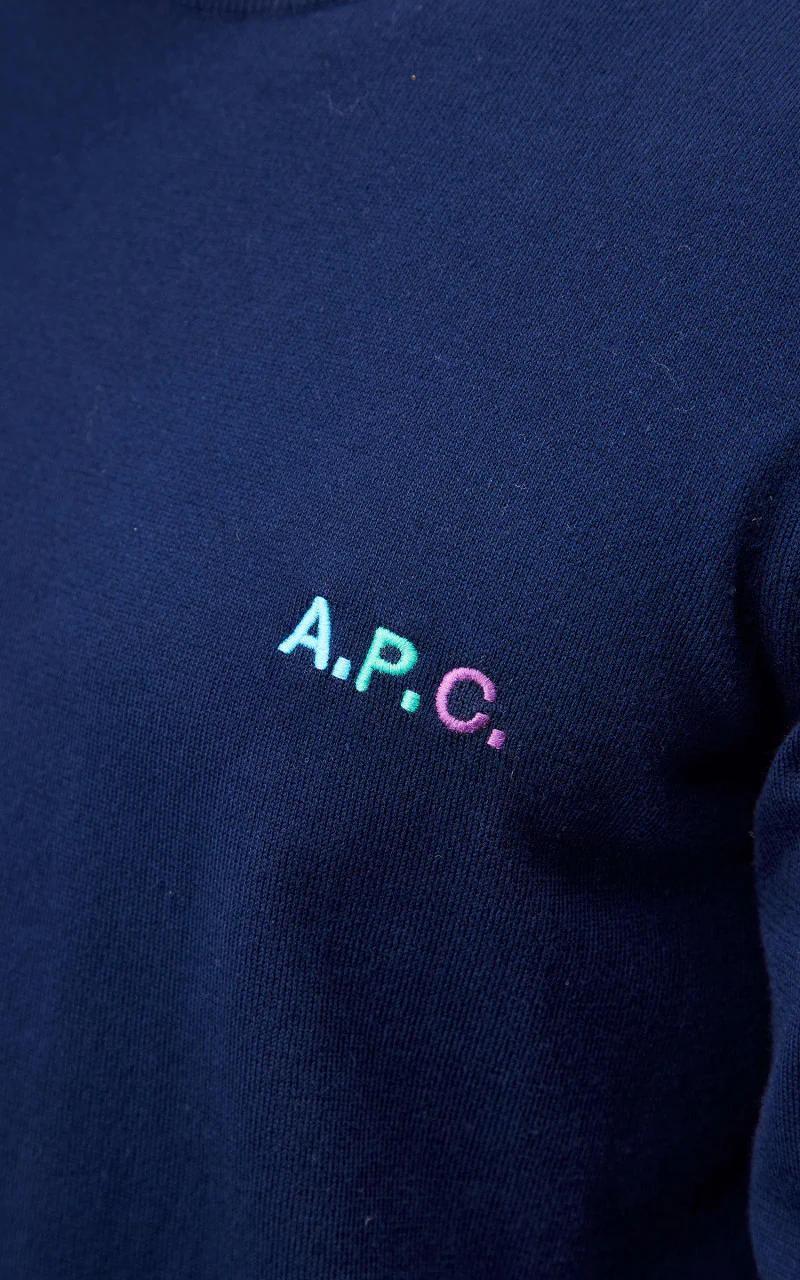 A.P.C. Marvin Pullover Dark Navy - Image 4