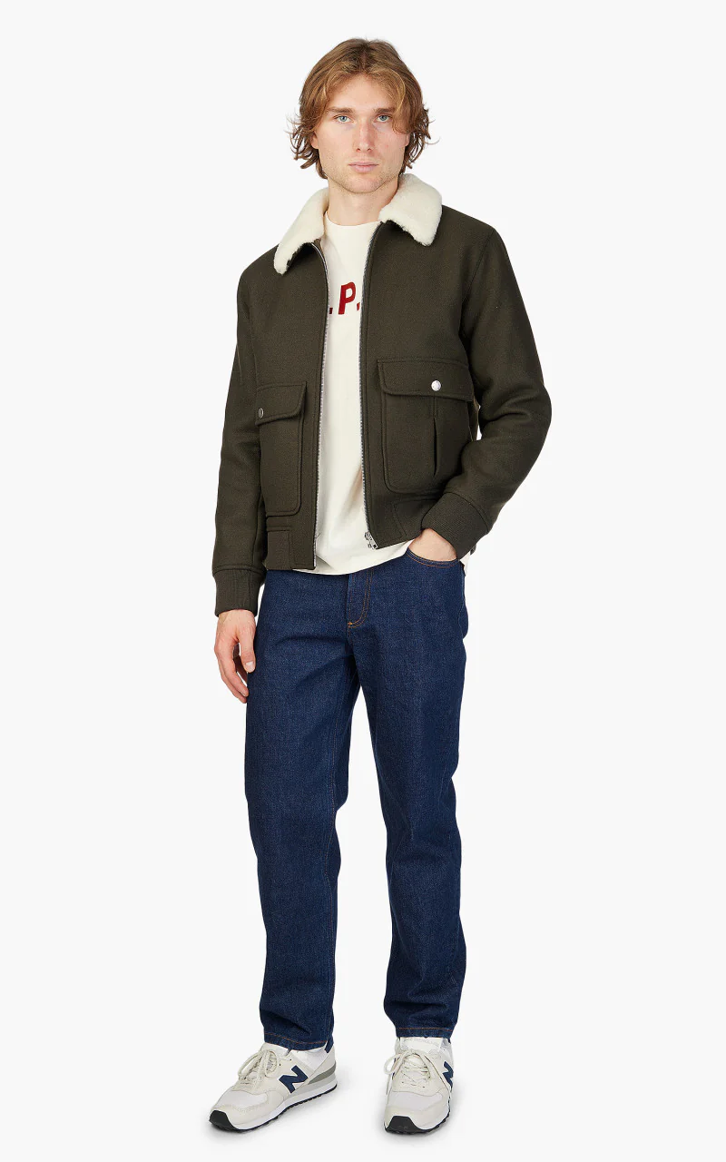 A.P.C. New Ben Jacket Dark Green - Image 4