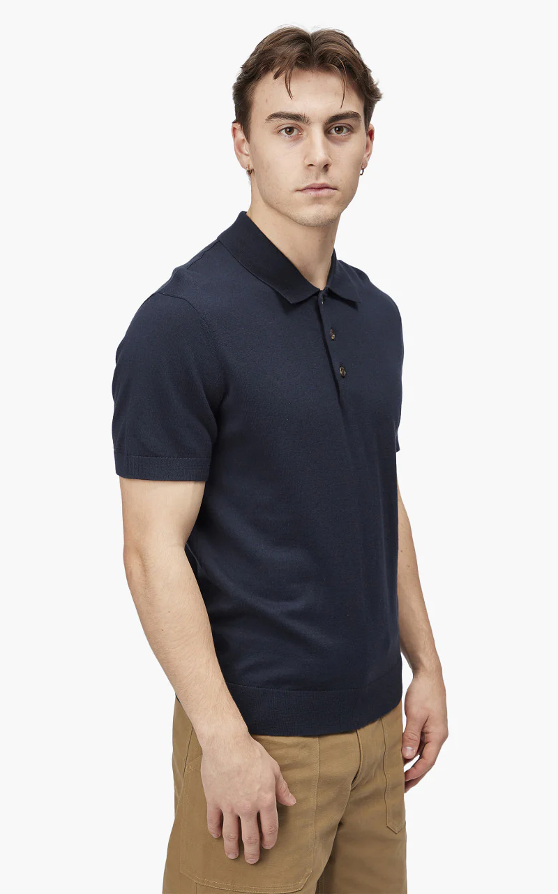 A.P.C. New Gregoire Polo Shirt Dark Navy - Image 5