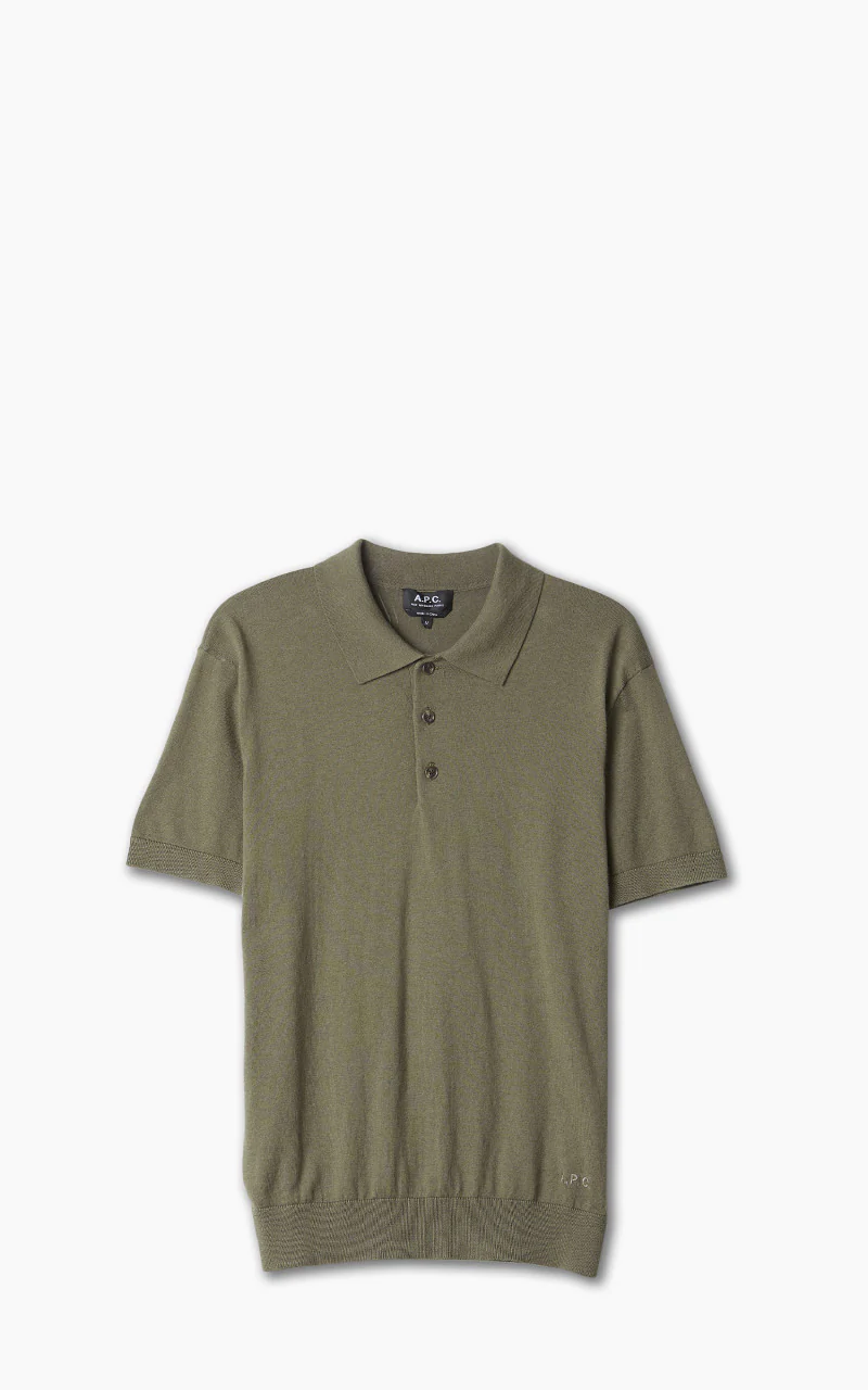 A.P.C. New Gregoire Polo Shirt Khaki