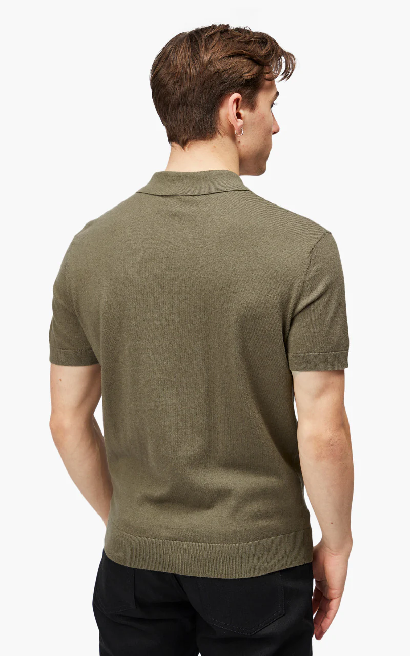A.P.C. New Gregoire Polo Shirt Khaki - Image 7
