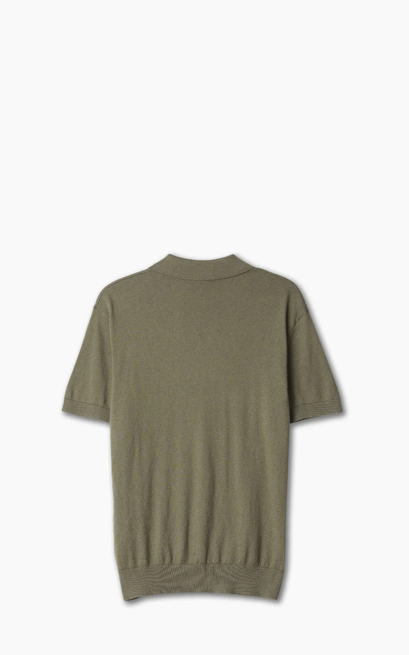 A.P.C. New Gregoire Polo Shirt Khaki - Image 8