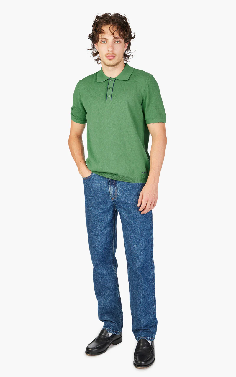 A.P.C. Polo Jacky Vert/Marine - Image 2