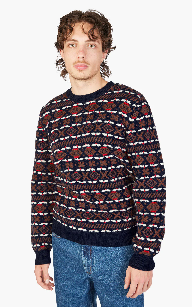 A.P.C. Pull John Pullover Dark Navy - Image 4