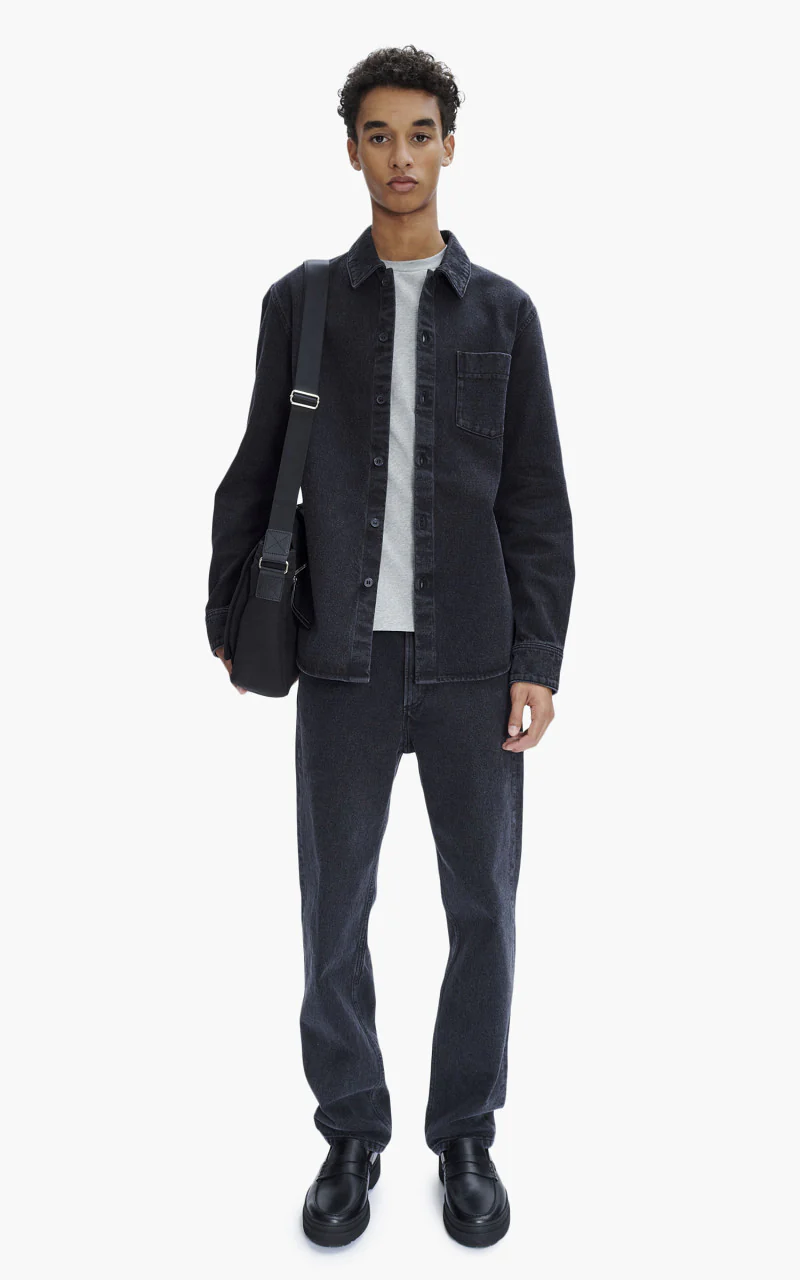 A.P.C. Surchemise Vittorio Stonewashed Black - Image 4