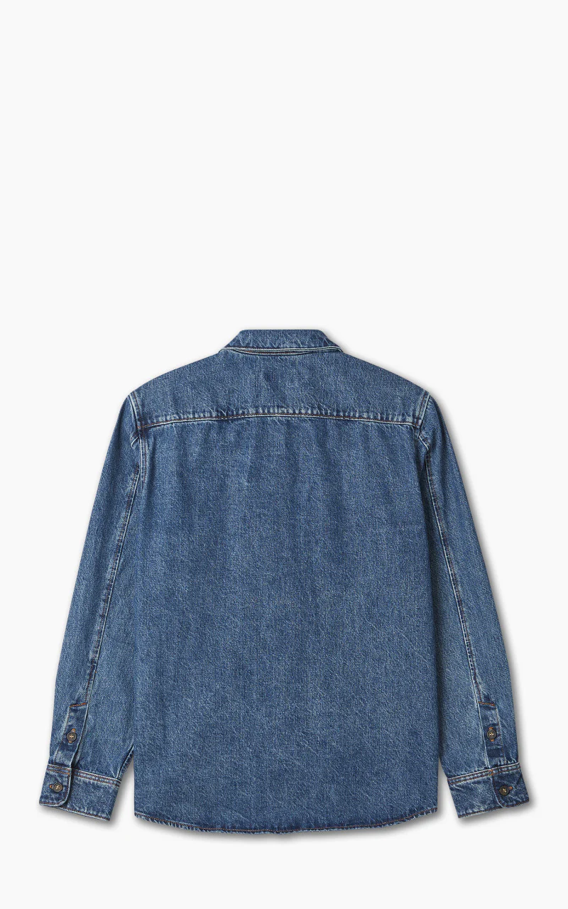 A.P.C. Surchemise Vittorio Stonewashed Indigo - Image 3