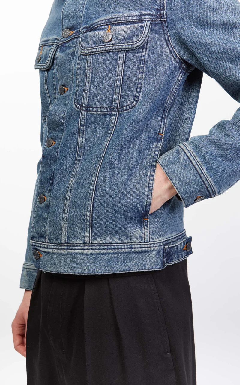 A.P.C. Veste Jean US Jacket Stonewashed Indigo - Image 8