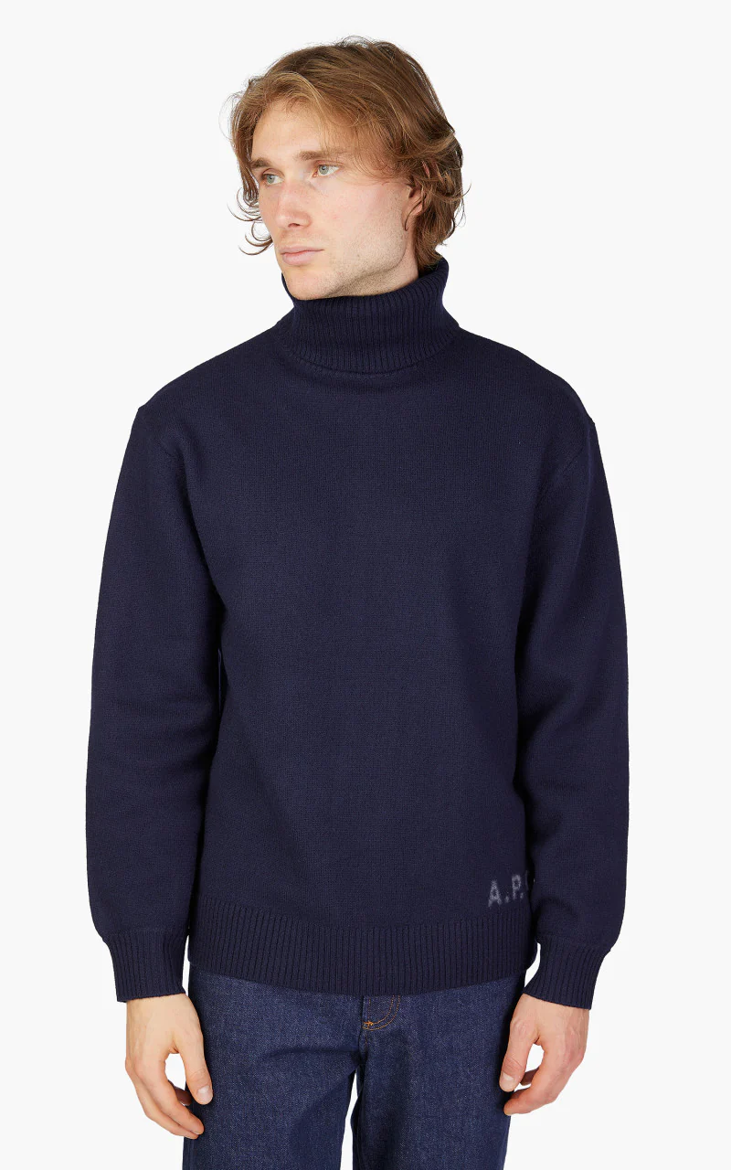 A.P.C. Walter Sweater Dark Navy - Image 2
