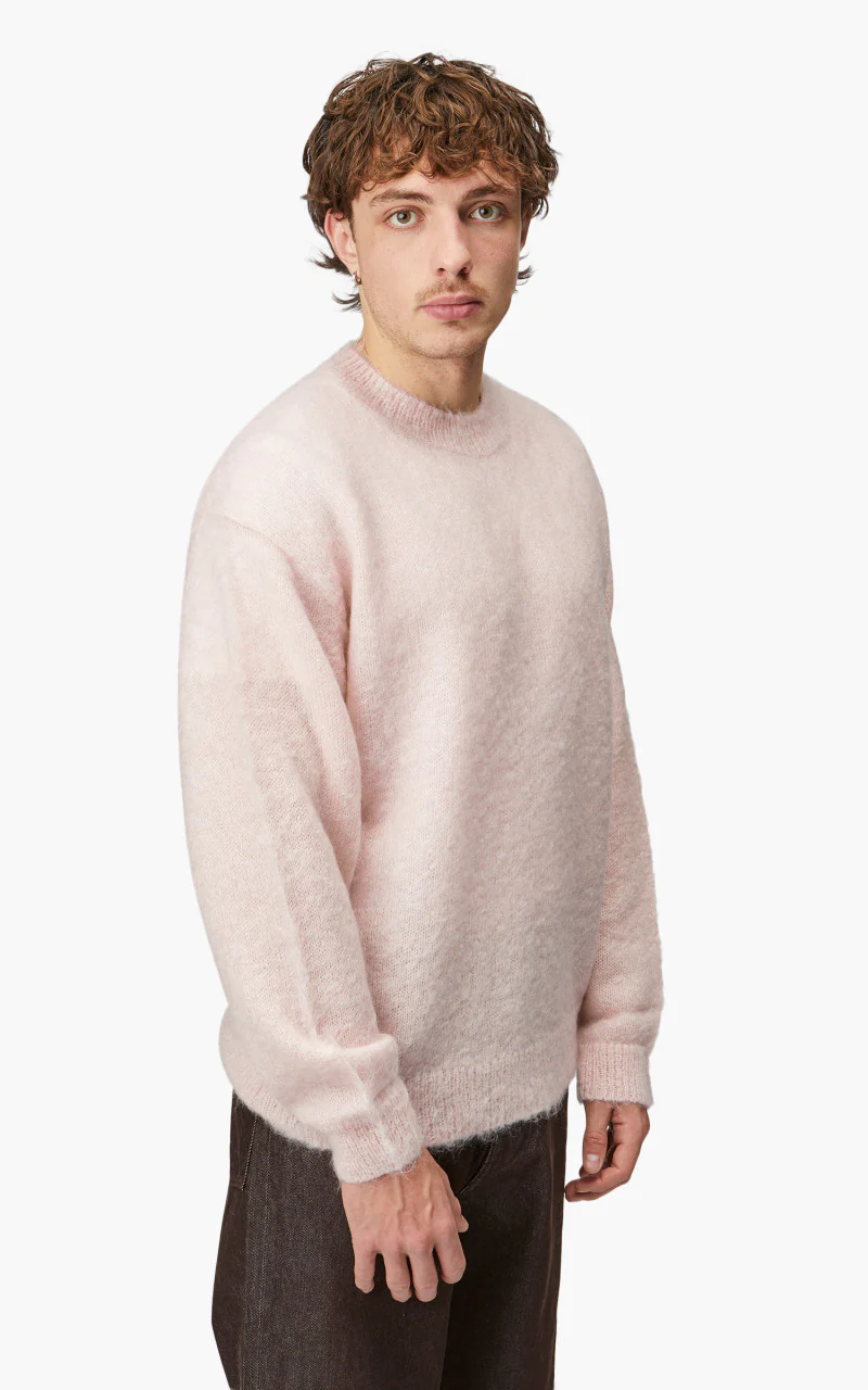 Auralee Brushed Super Kid Mohair Knit P/O Light Pink - Image 4
