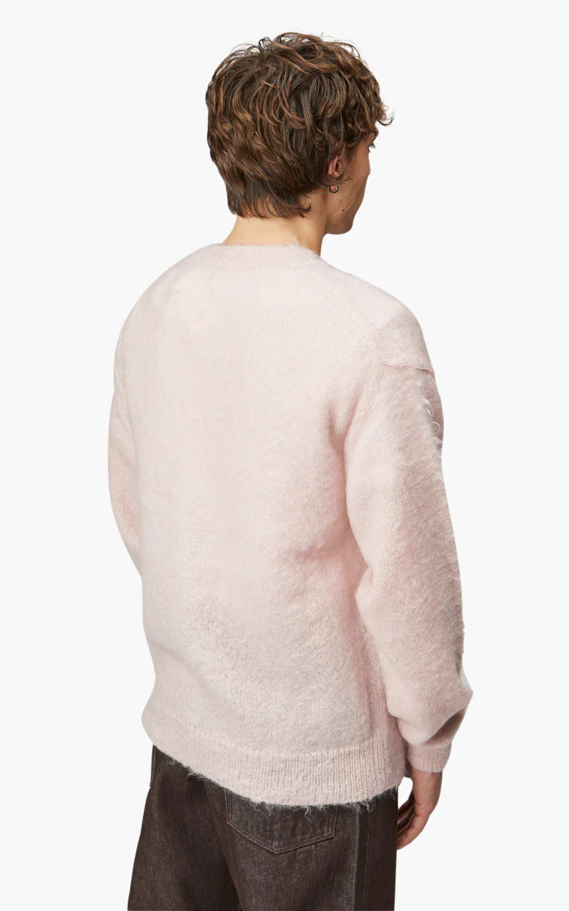 Auralee Brushed Super Kid Mohair Knit P/O Light Pink - Image 5