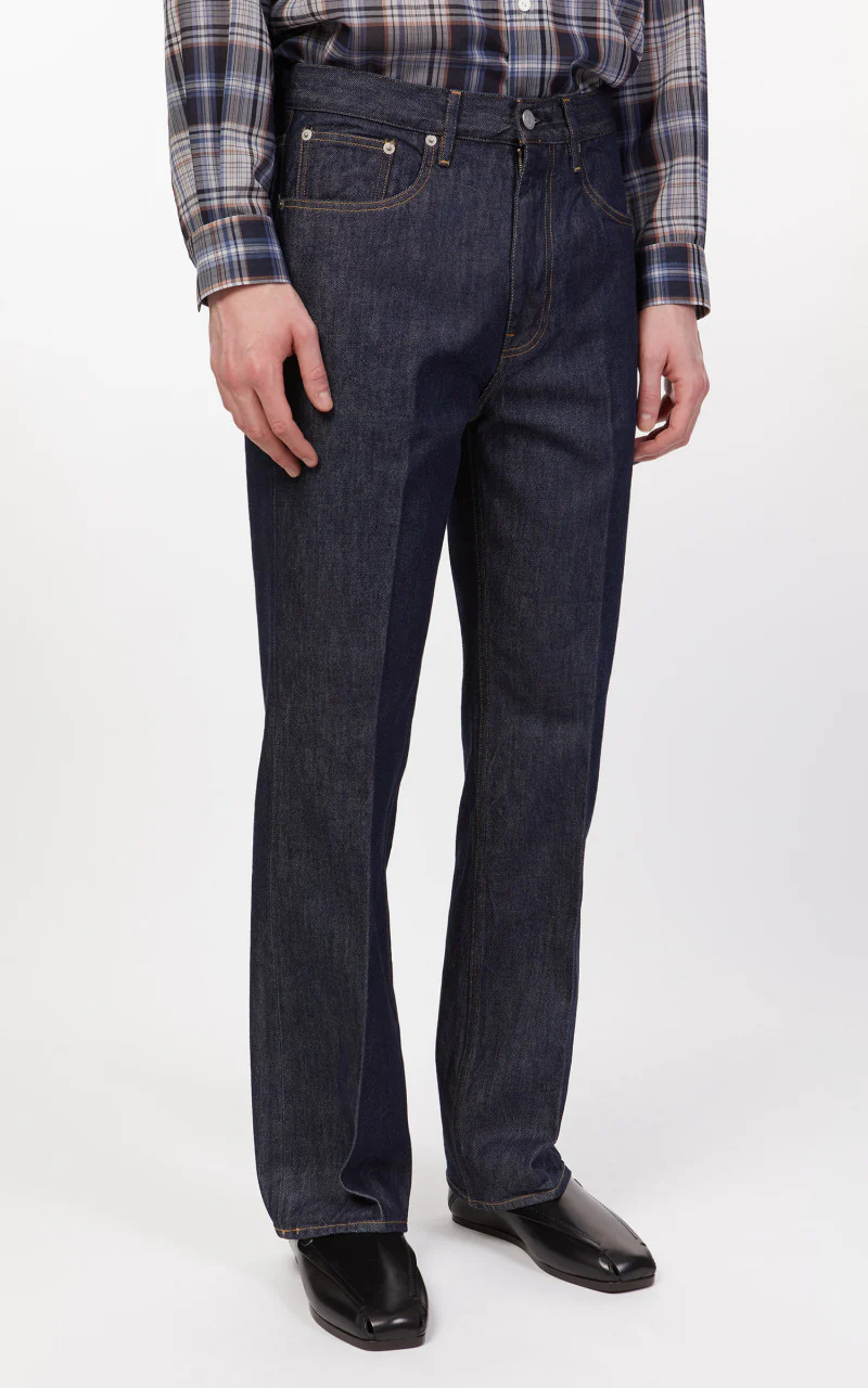 Auralee Hard Twist Denim 5P Pants Indigo - Image 6