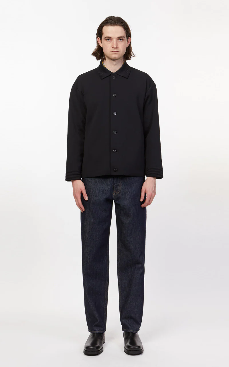 Auralee Hard Twist Denim Wide Pants Indigo - Image 2