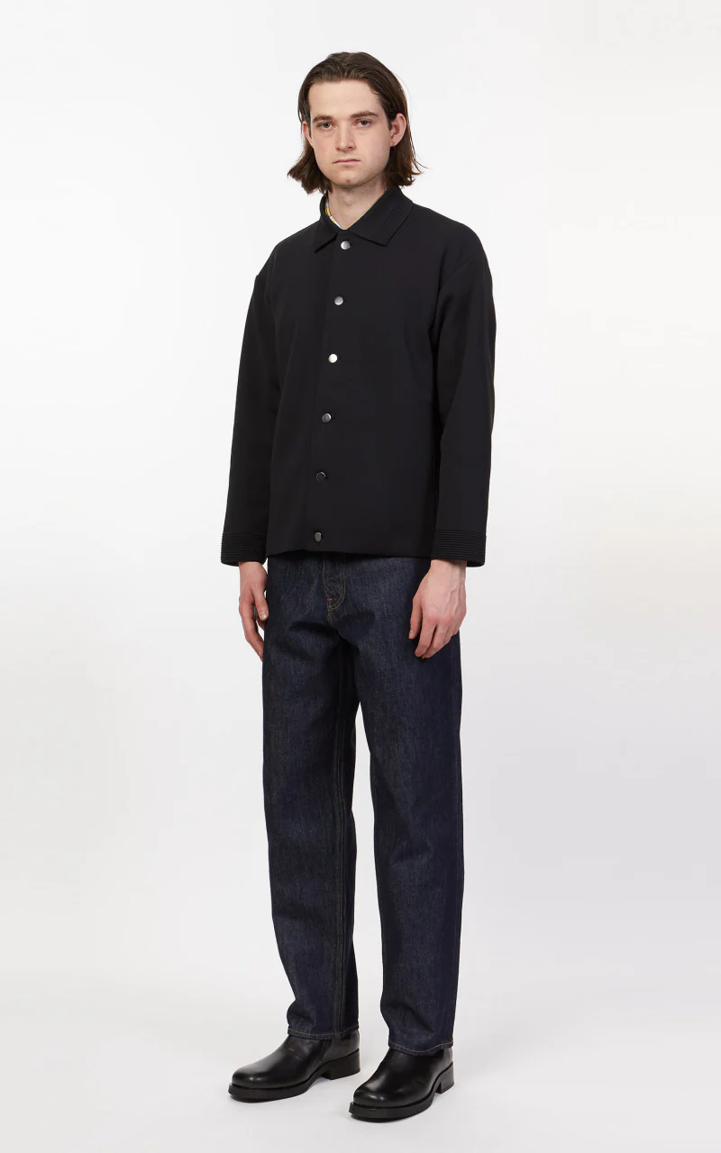 Auralee Hard Twist Denim Wide Pants Indigo - Image 3