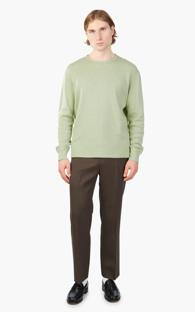 Auralee Light Thermal P/O Light Khaki - Image 2
