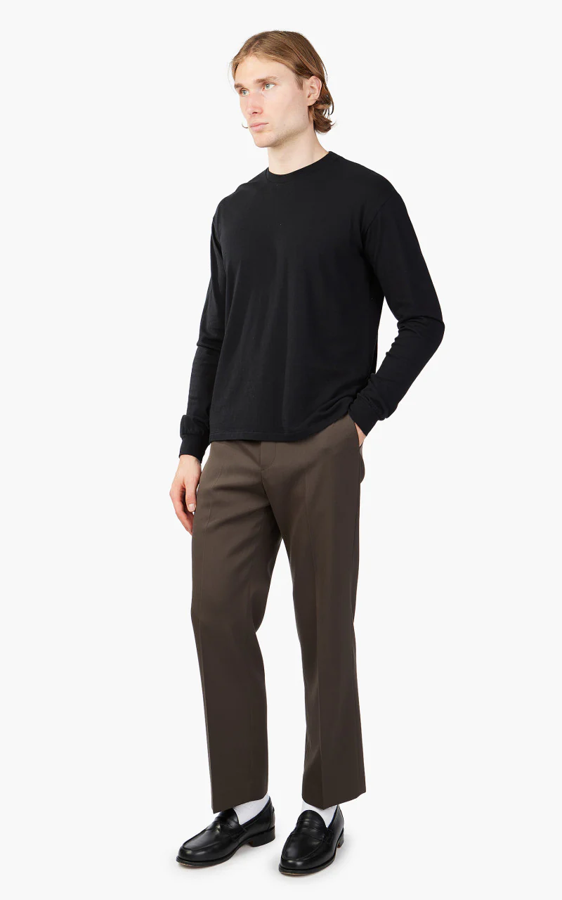 Auralee Seamless L/S Tee Black - Image 2