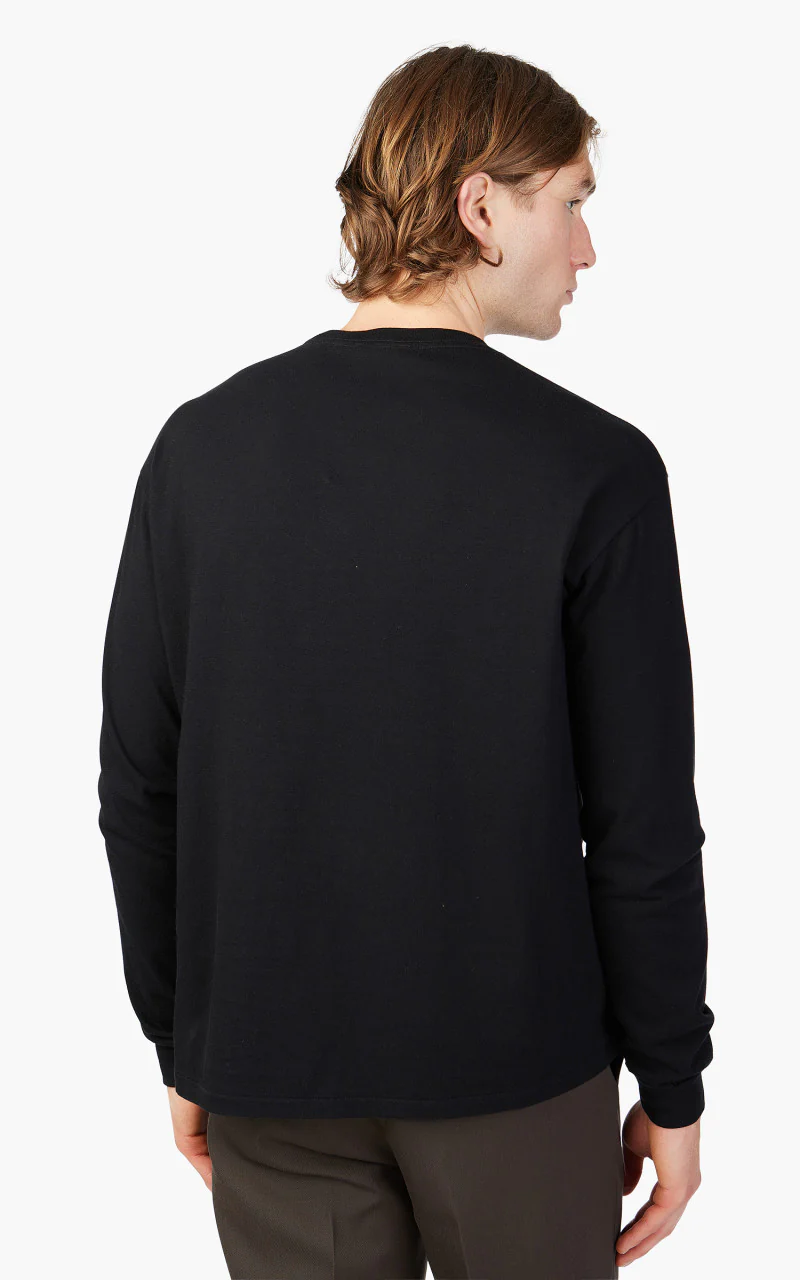 Auralee Seamless L/S Tee Black - Image 5