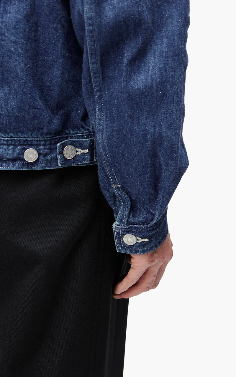 Auralee Selvedge Light Denim Blouson Light Indigo - Image 6