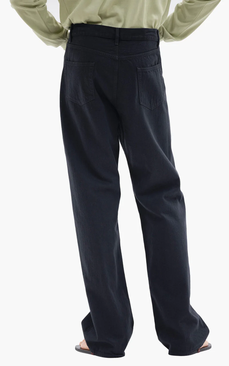Auralee Selvedge Light Denim Pants Black - Image 5
