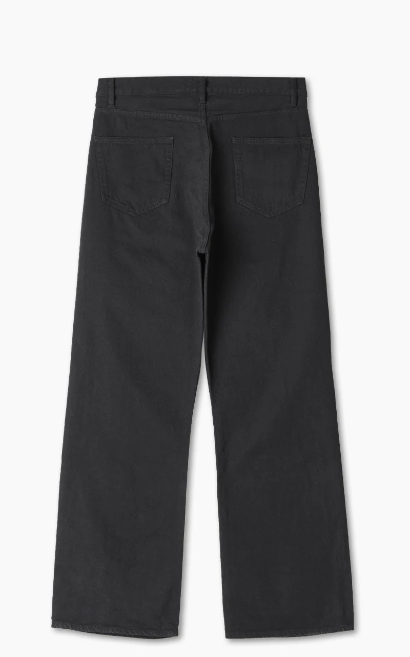 Auralee Selvedge Light Denim Pants Black - Image 6