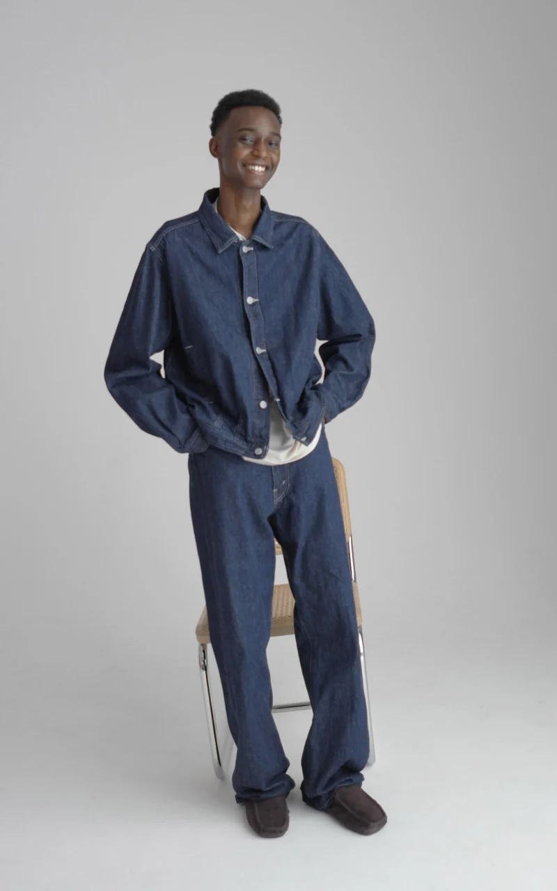 Auralee Selvedge Light Denim Pants Indigo - Image 5