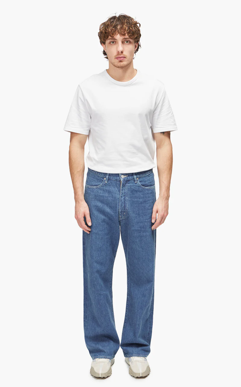 Auralee Selvedge Light Denim Pants Light Indigo - Image 2