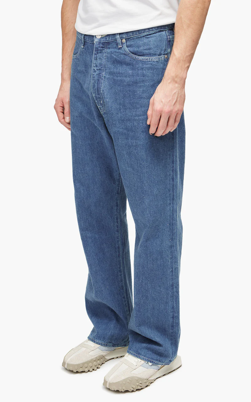 Auralee Selvedge Light Denim Pants Light Indigo - Image 3