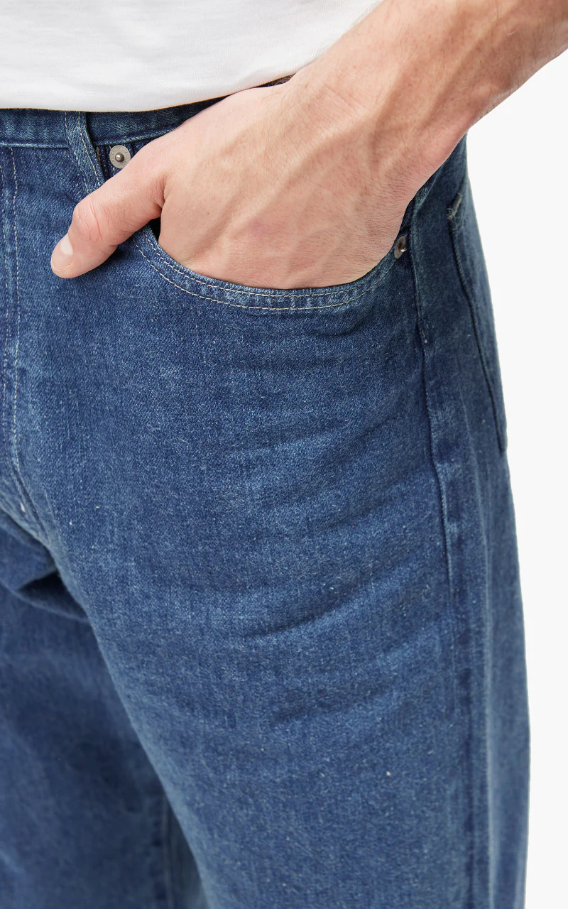Auralee Selvedge Light Denim Pants Light Indigo - Image 6