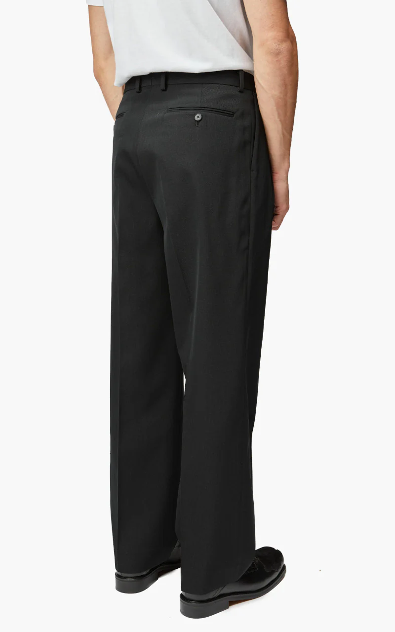 Auralee Super Fine Wool Cotton Twill Slacks Black - Image 4
