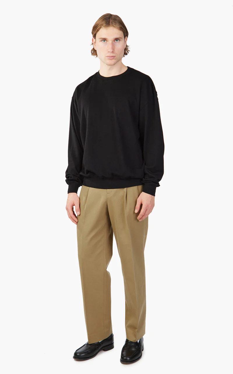 Auralee Super High Gauge Sweat Pullover Black - Image 2