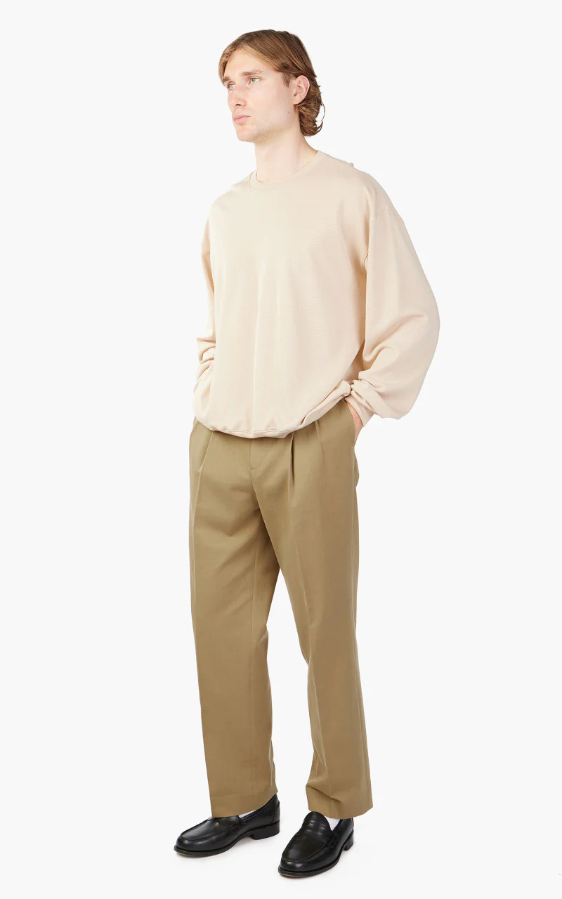 Auralee Super High Gauge Sweat Pullover Light Beige - Image 2